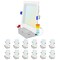 Luxrite 6 Inch Square LED Recessed Downlights 5CCT 2700K-5000K 15W 1400LM Dimmable Wet Rated Baffle, 12PK LR23740-12PK - alternate 1